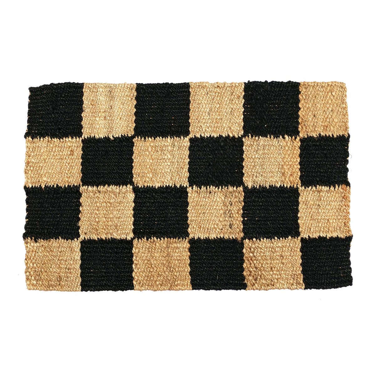 OnlyMat Chess Luxe Rug - Handmade Jute Carpet - Organic and Sustainable