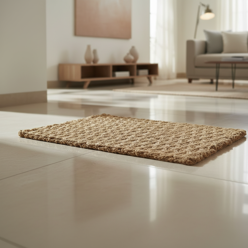 ओनलीमैट नॉटेड लक्स मैट - ब्रेडेड और नॉटेड मैट - हाथ से बुना और ऑर्गेनिक ब्रेडेड जूट मैट