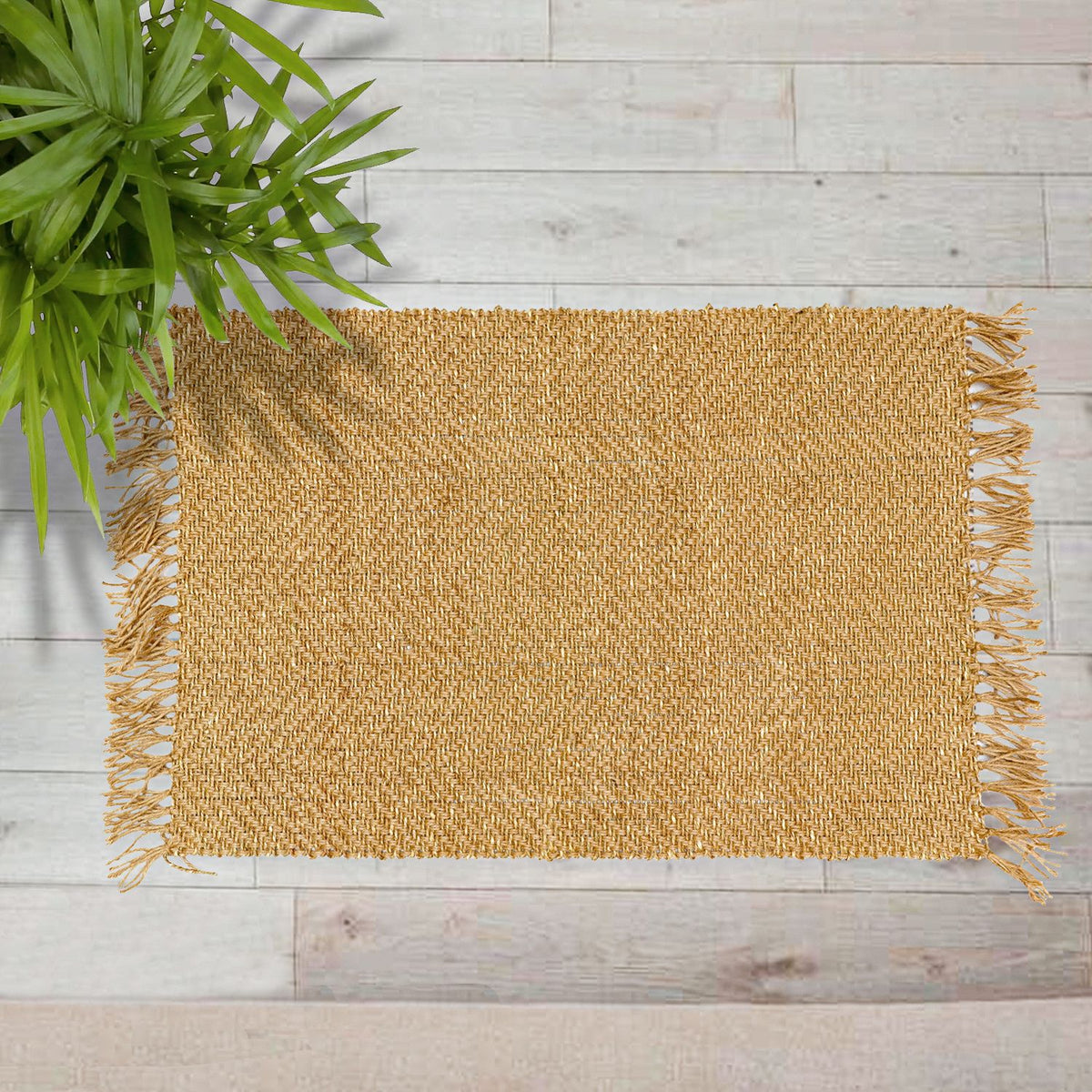 Frills and Fringes - Luxe Rug - Handmade Jute Carpet - Organic and Sustainable
