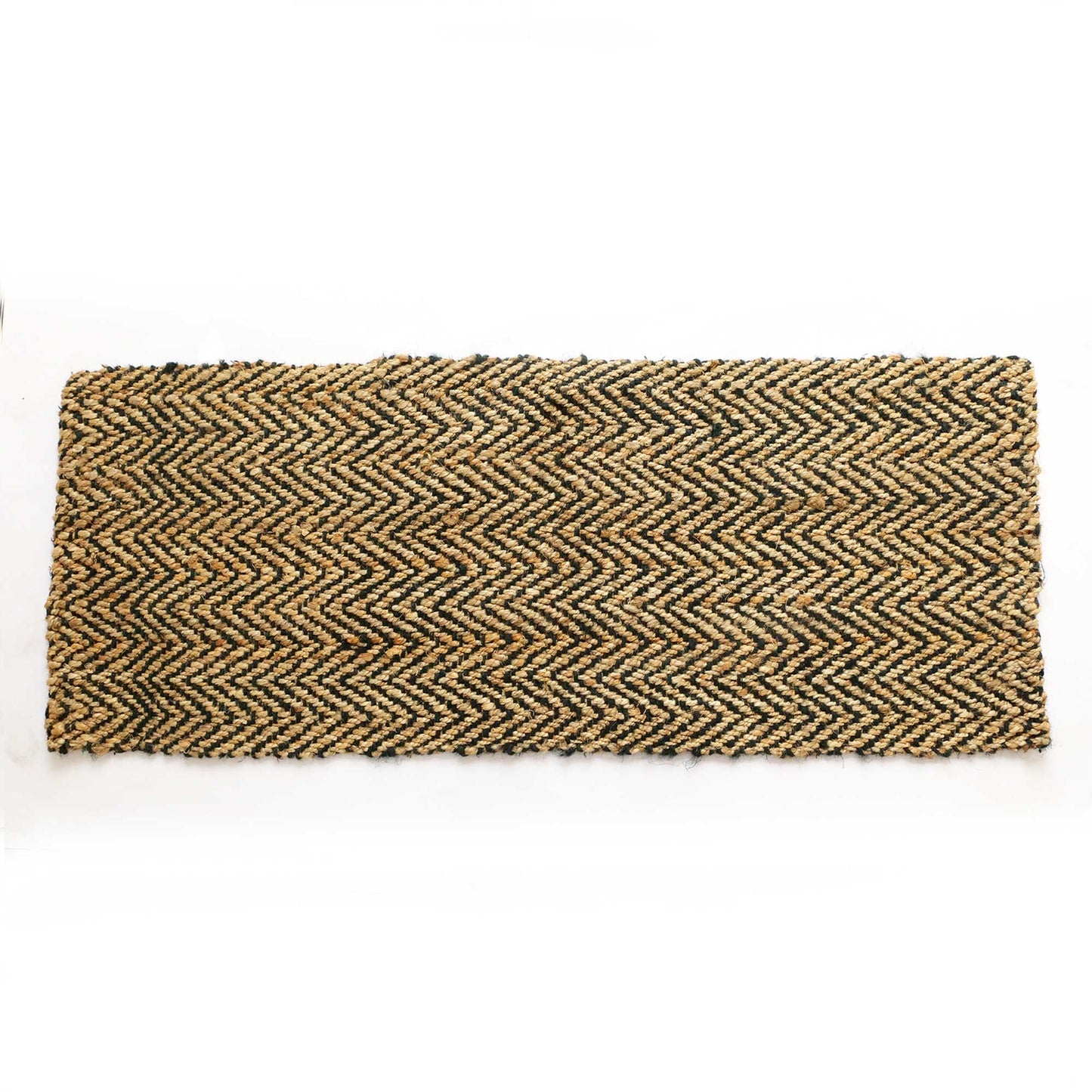 OnlyMat Ups and Downs - Luxe Rug - Herringbone Weave - Handwoven Jute Carpet - Organic and Sustainable
