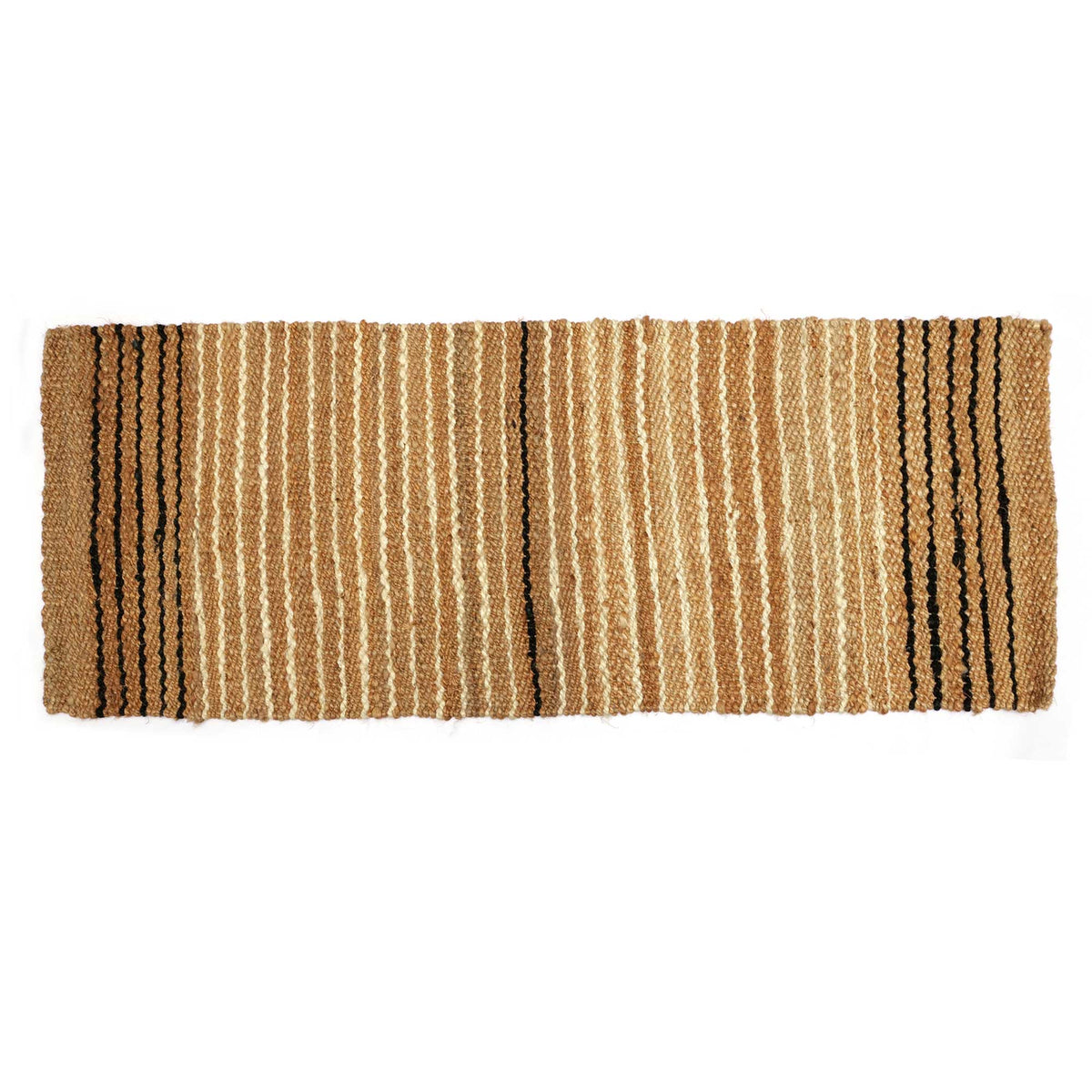 OnlyMat Monochrome Lines - Luxe Rug - handmade Jute Carpet - Organic and Sustainable