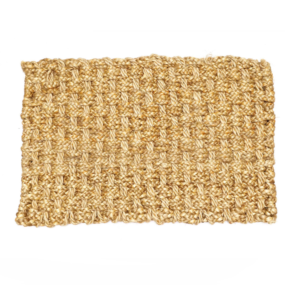 OnlyMat Luxe Mat - Braided Door Mat - Hand Woven Organic Braided Jute Mat