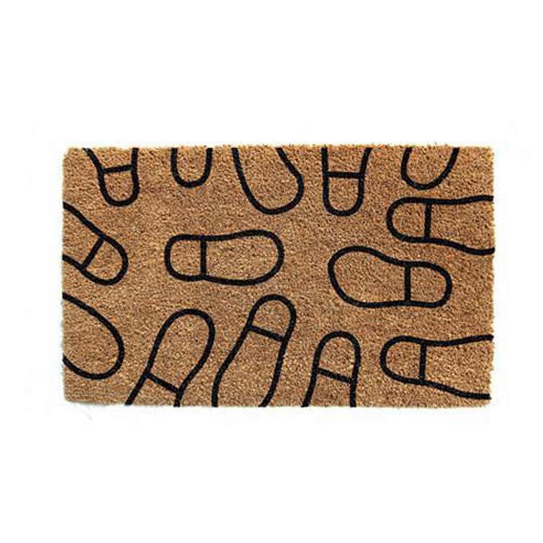 OnlyMat Shoe Design Natural Coir Doormat