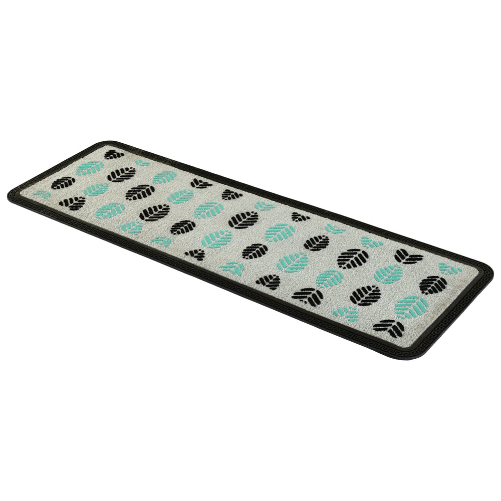 
                      
                        OnlyMat Luxury Soft Leaf Pattern Floor Mat - Grey, Bath Mat, Anti-Skid, Water Absorbing, 40cm x 120cm 45 x 75 cm, 40 x 60 cm
                      
                    