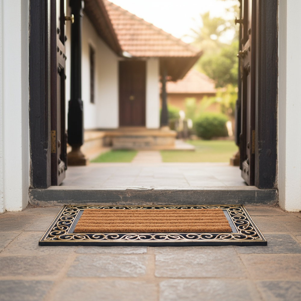 OnlyMat Luxury Ornate Scroll Coco Rubber Mat