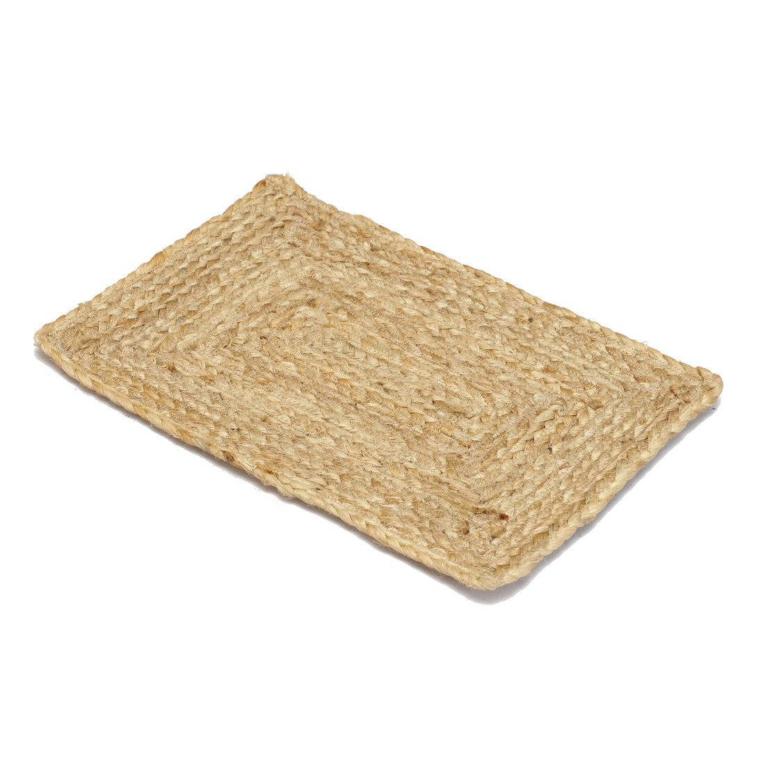 
                      
                        Rectangular jute mat on a white background
                      
                    