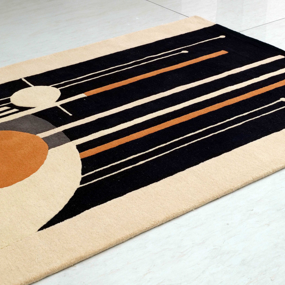 OnlyMat HandTufted Luxe Rug - Modern Lines - Bamboo Silk Carpet