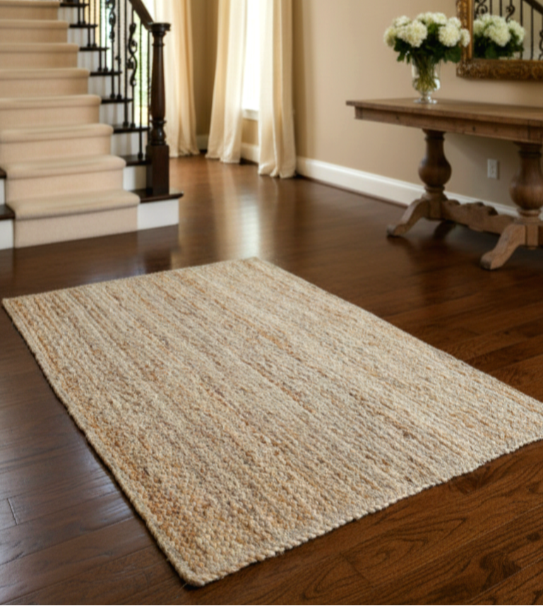 
                      
                        OnlyMat Braided Luxe Mat -  Hand braided Jute Mat - Handmade, Organic, Natural
                      
                    