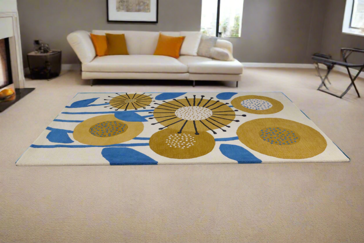 OnlyMat HandTufted Luxe Rug - FLOWER - Bamboo Silk Carpet