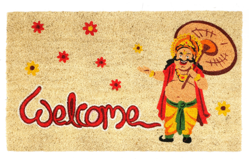 
                      
                        OnlyMat Onam Welcome Coir Doormat with King Mahabali
                      
                    
