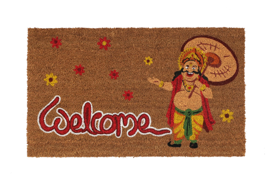 OnlyMat Onam Welcome Coir Doormat of King Mahabali