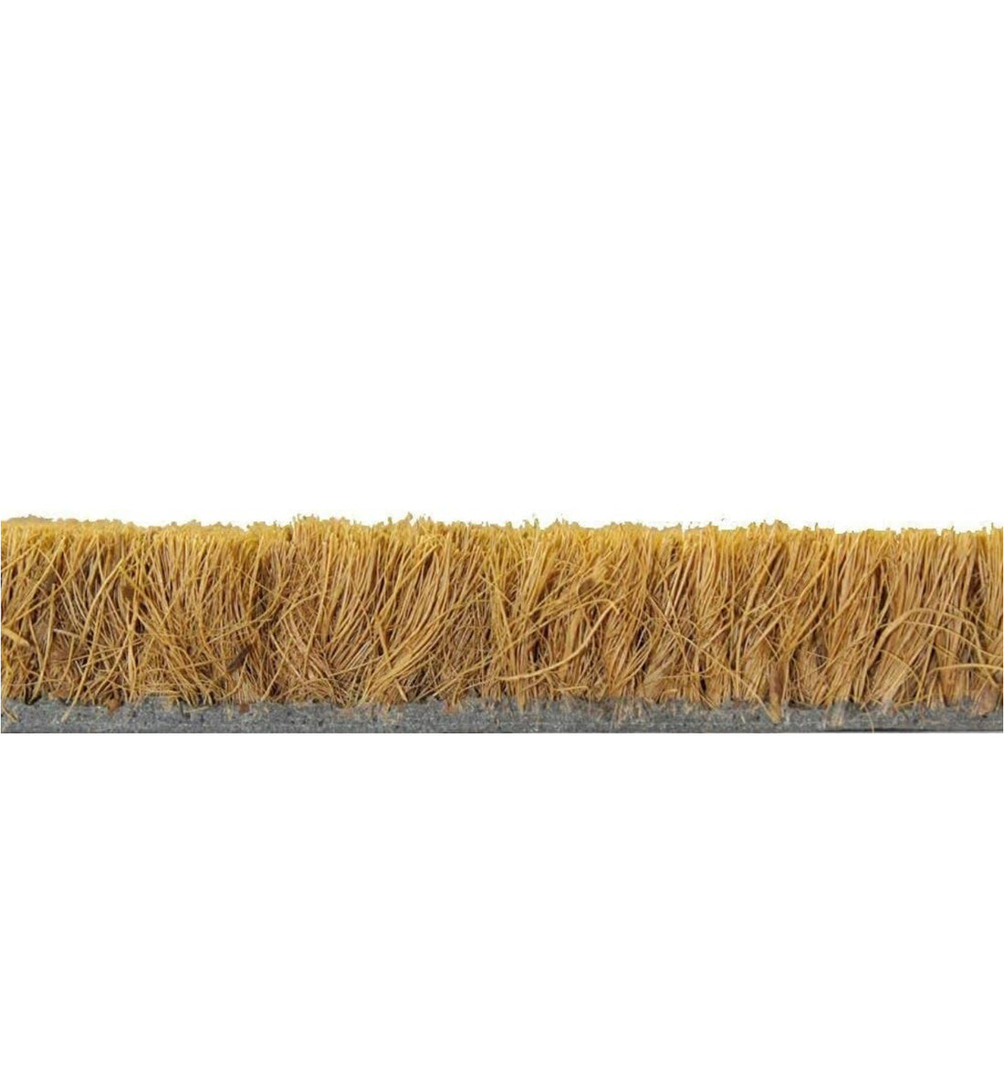 
                      
                        Close-up of a strip of tufted coir fibre mat on a white background
                      
                    