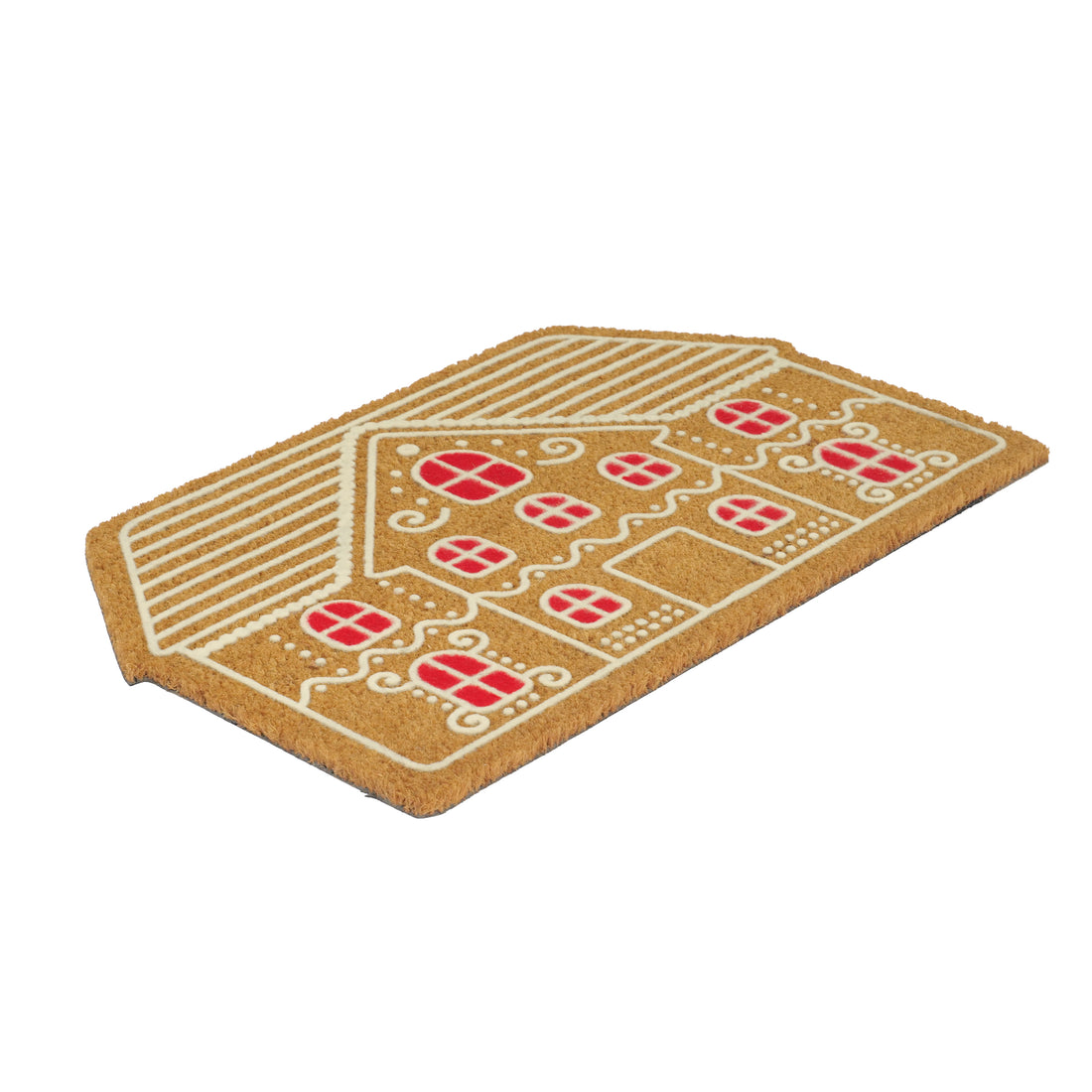 
                      
                        OnlyMat Winter Wonderland Gingerbread House – Flocked Coir Doormat
                      
                    