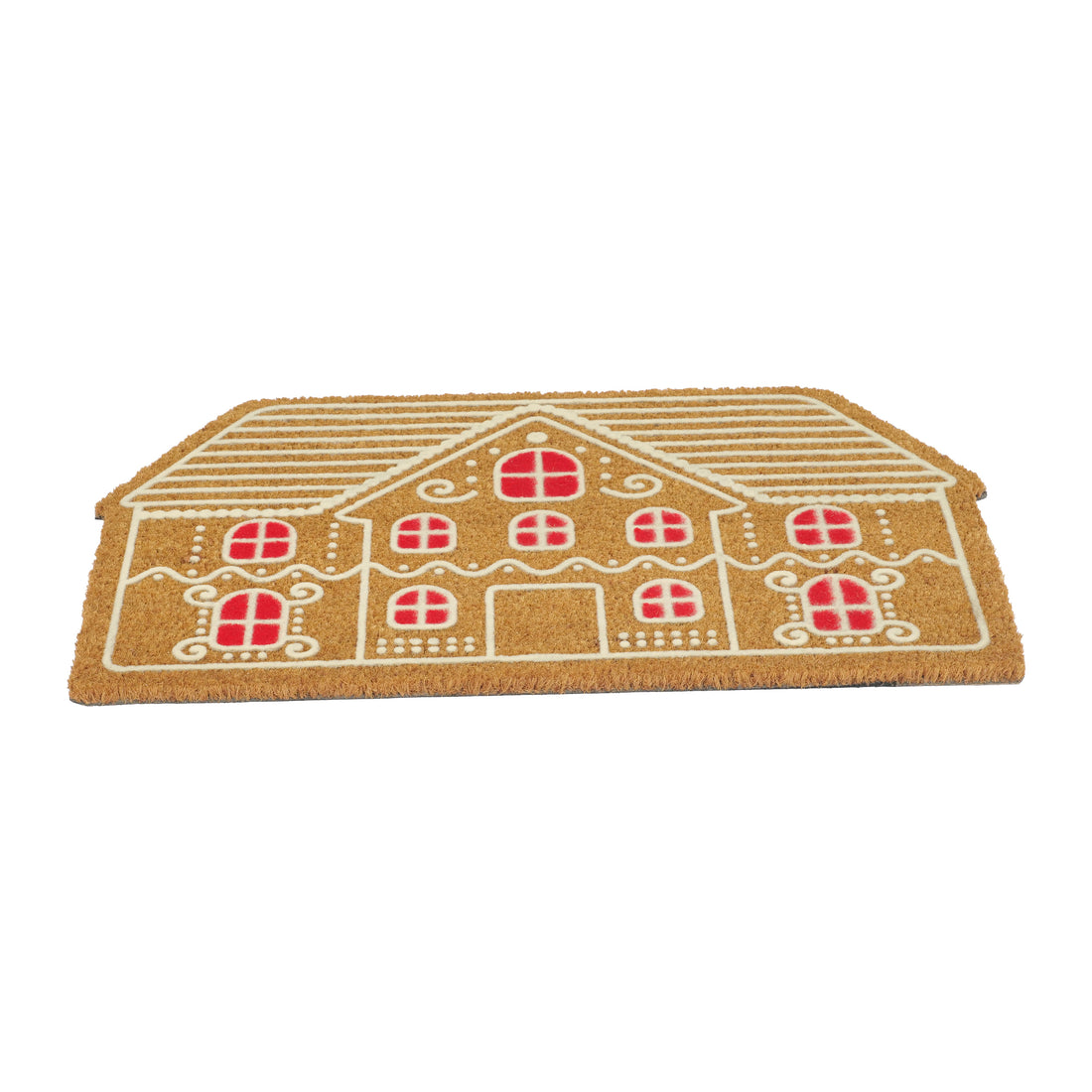 
                      
                        OnlyMat Winter Wonderland Gingerbread House – Flocked Coir Doormat
                      
                    