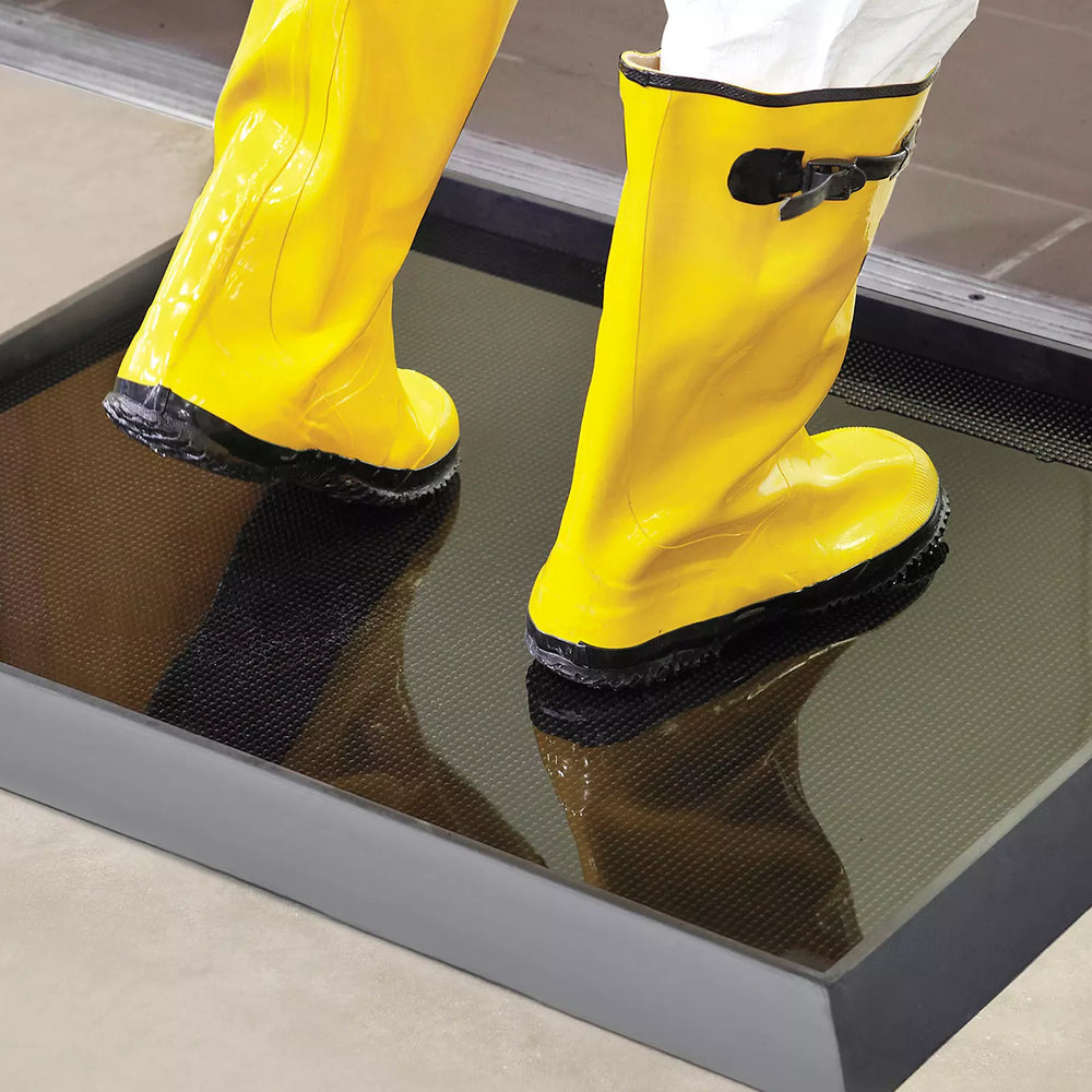 OnlyMat Sanitize Foot Bath Rubber Tray Mat - Heavy Duty - 100cm x 80cm - Indoor / Outdoor, Waterproof