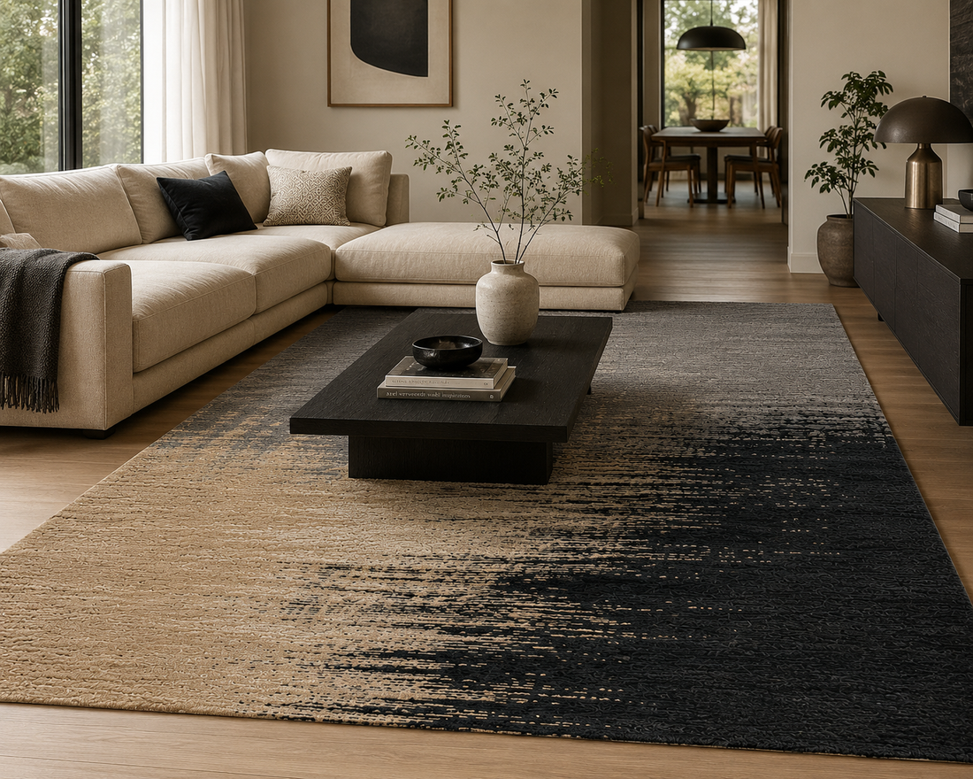 Luxe Handtufted Abstract Gradient Rug
