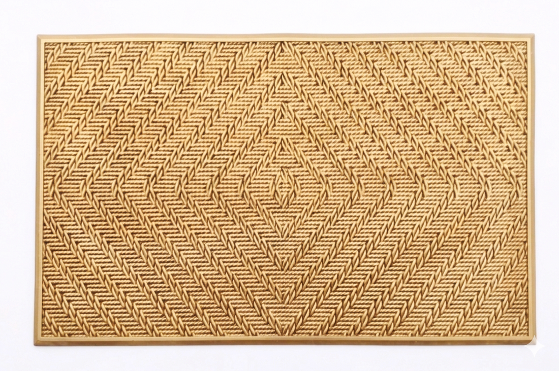 
                      
                        OnlyMat Interlocking Rope Pattern Metallic Rubber Mat
                      
                    