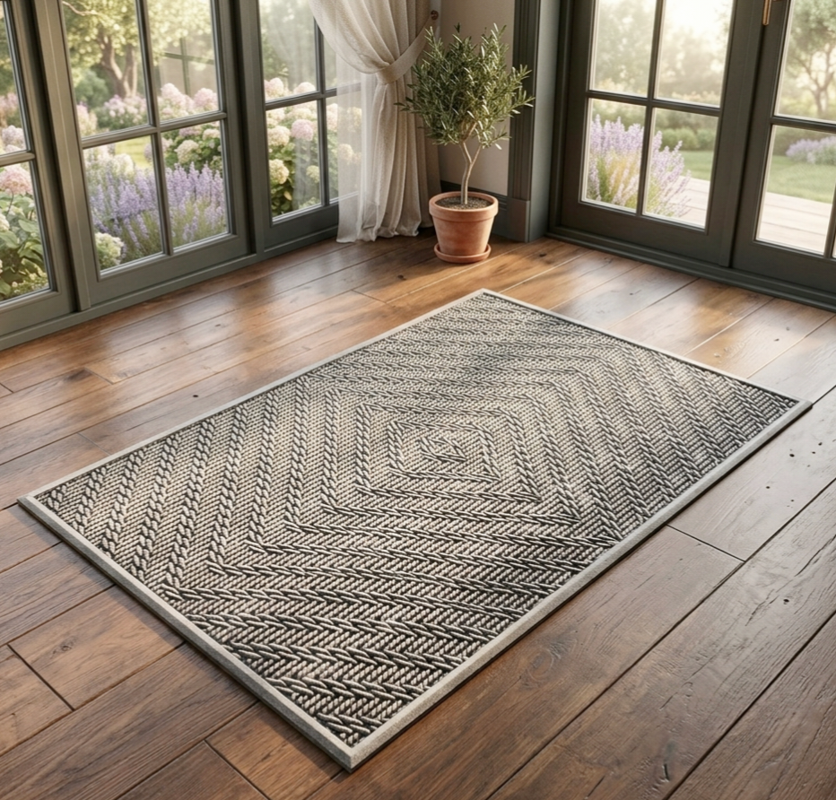 
                      
                        OnlyMat Interlocking Rope Pattern Metallic Rubber Mat
                      
                    