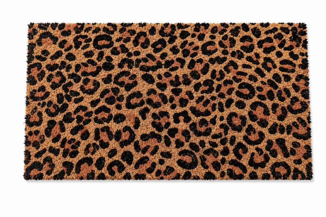 OnlyMat Leopard Print Coir Doormat
