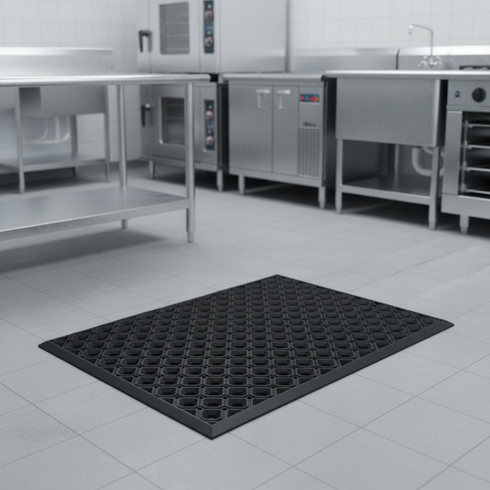 OnlyMat Heavy-Duty Escalander Rubber Drainage Mat