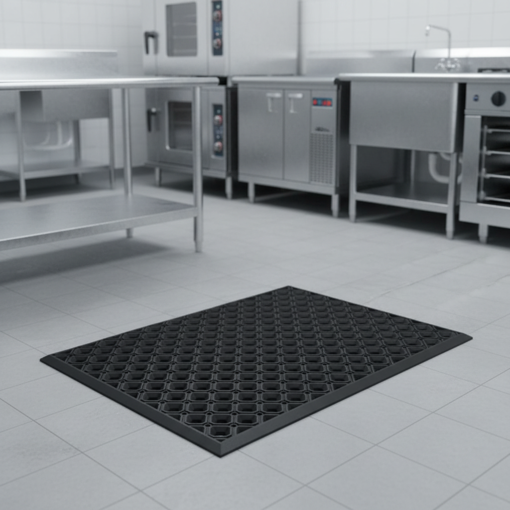 OnlyMat Heavy-Duty Escalander Rubber Drainage Mat