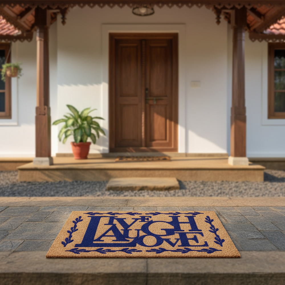 
                      
                        OnlyMat Live Laugh Love Flocked Natural Coir Doormat with Anti-Slip Backing
                      
                    