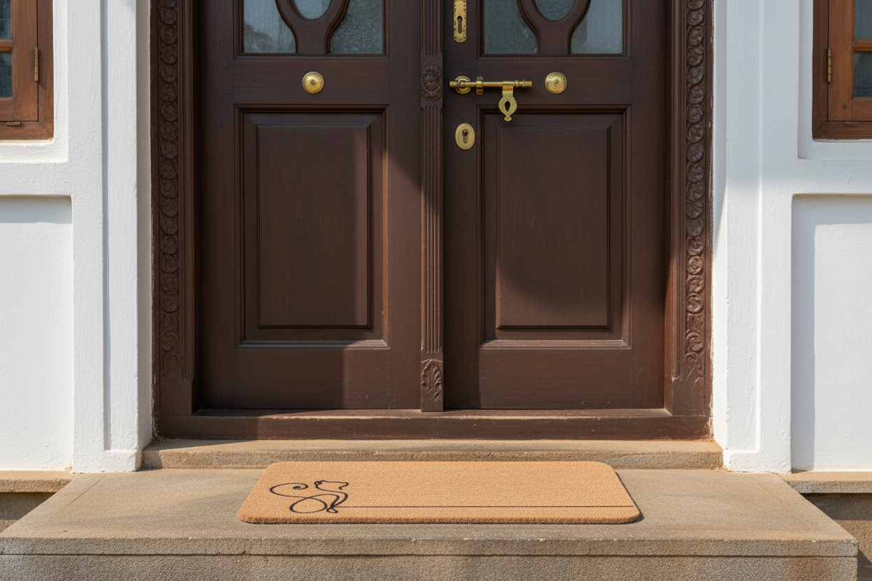 OnlyMat Minimalist Cat Silhouette Polypropylene Mat