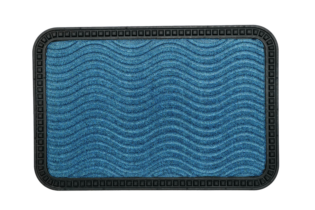 
                      
                        Blue textured mat with black border on a white background
                      
                    
