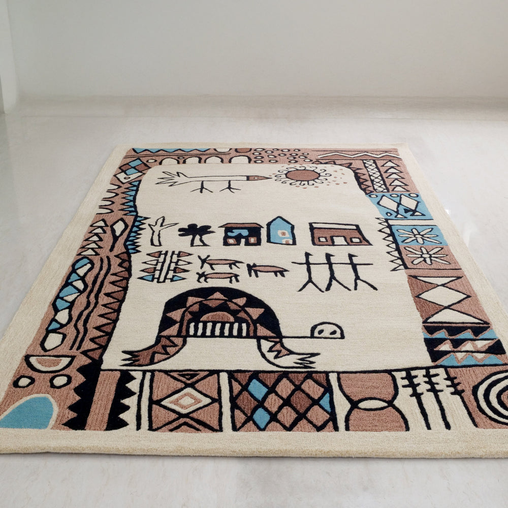 
                      
                        OnlyMat HandTufted Luxe Rug - Modern ART - Bamboo Silk Carpet
                      
                    