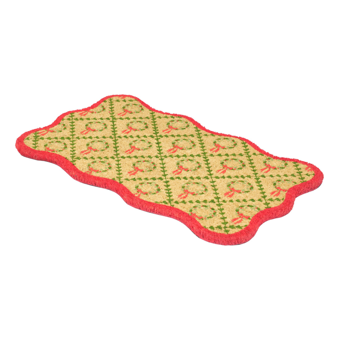 
                      
                        Christmas Wreath Scalloped Tufted Coir Doormat
                      
                    