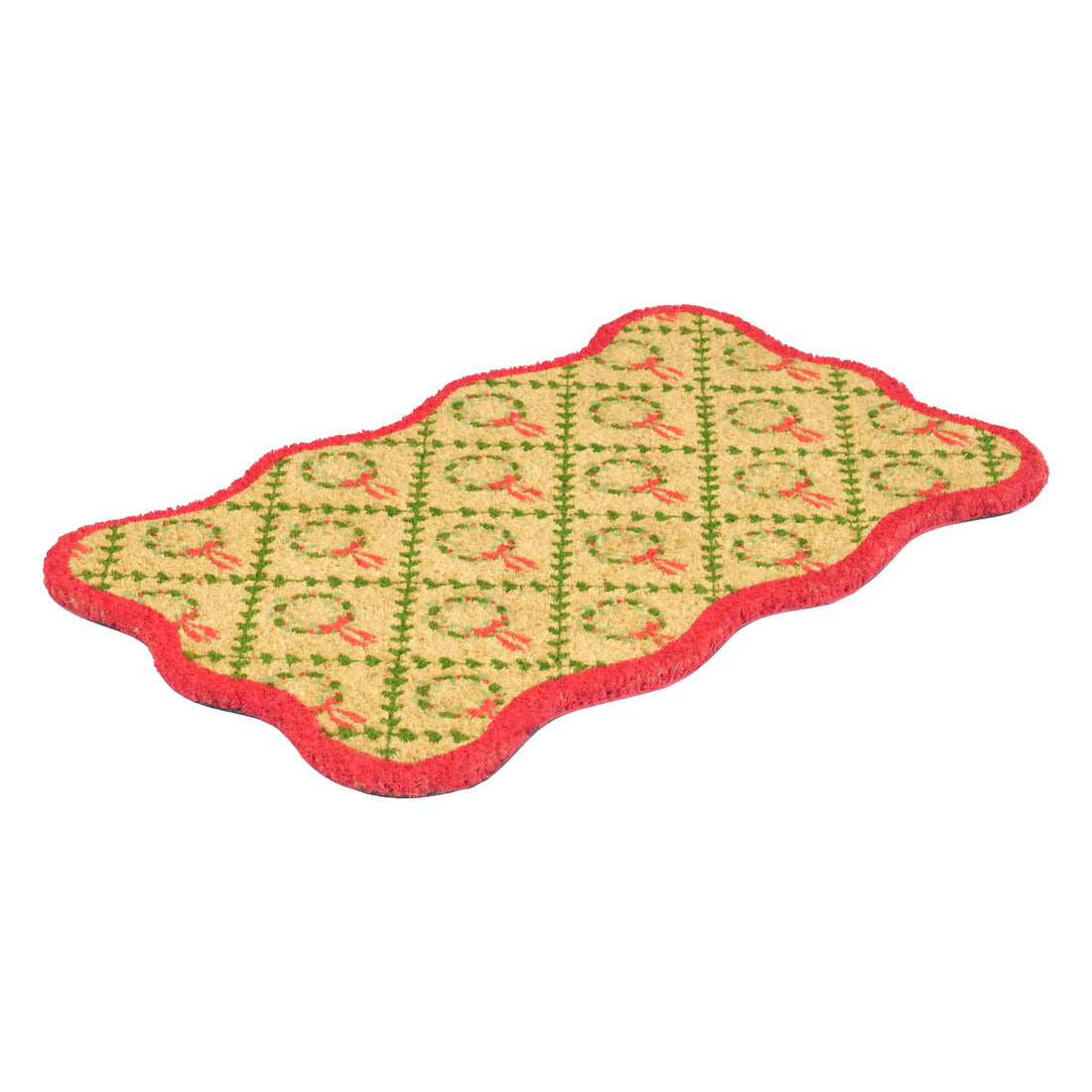 
                      
                        Christmas Wreath Scalloped Tufted Coir Doormat
                      
                    