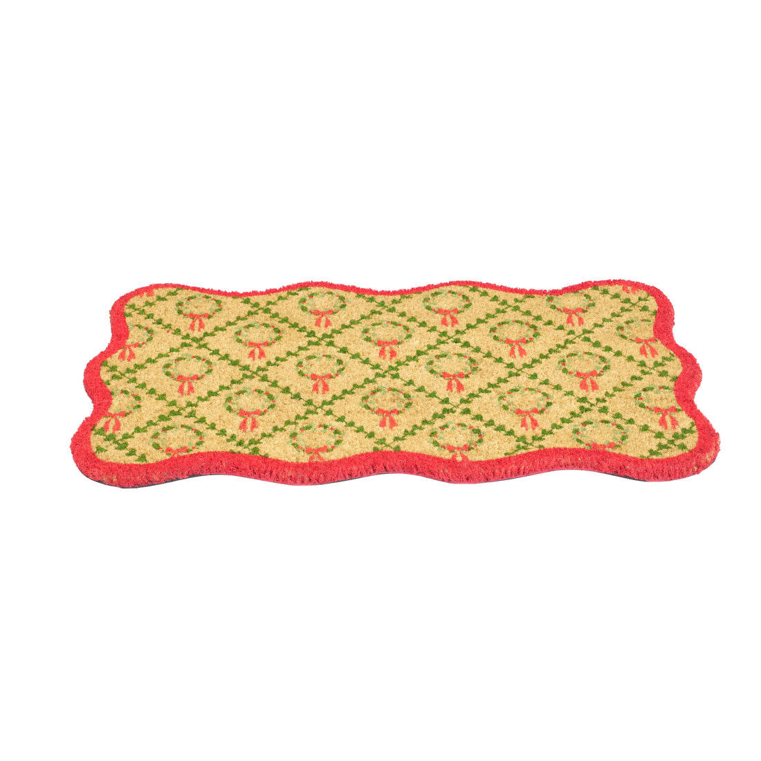 
                      
                        Christmas Wreath Scalloped Tufted Coir Doormat
                      
                    