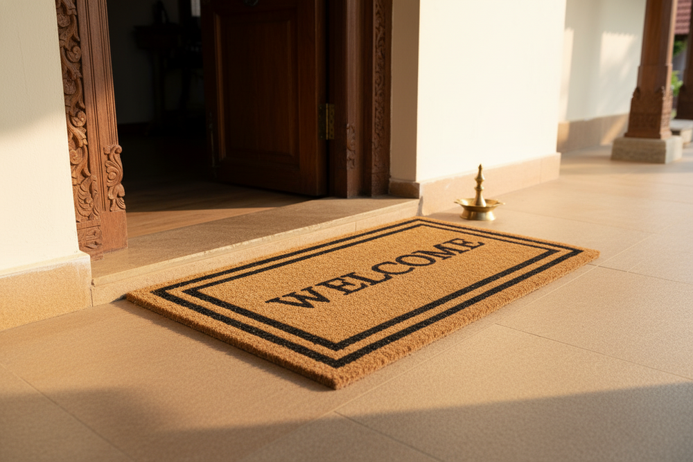 
                      
                        OnlyMat Classic Bordered "WELCOME" Coir Doormat with Anti-Slip Backing
                      
                    
