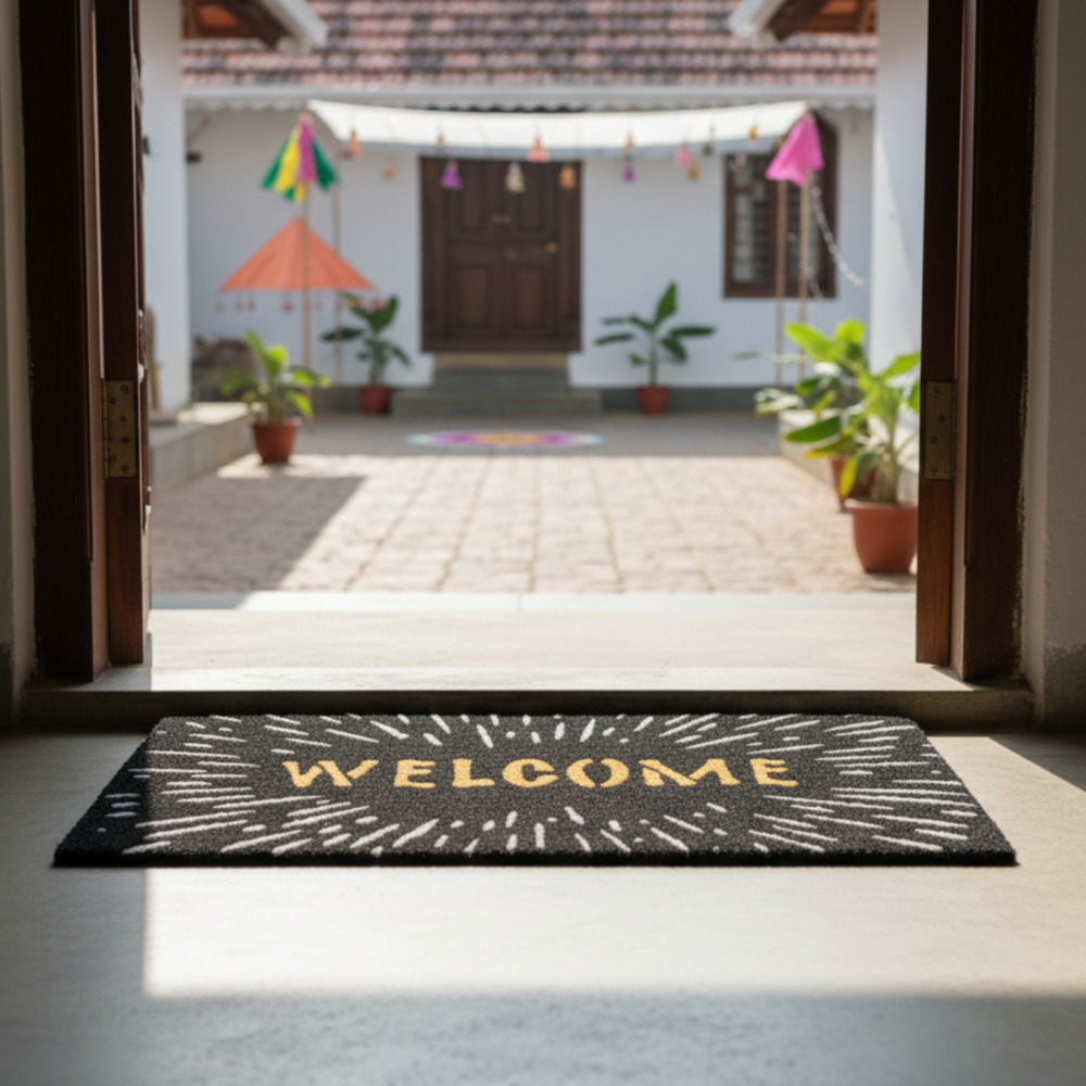 
                      
                        ओनलीमैट एलिगेंट "वेलकम" फेस्टिवल फायरवर्क्स ग्लिटर स्टाररी स्काई नेचुरल कॉयर ब्लैक डोर मैट
                      
                    