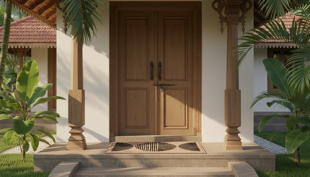 Oppulence Entry Flocked Doormat -  Soft, Absorbs Moisture, Multi-Purpose, Recycled PET