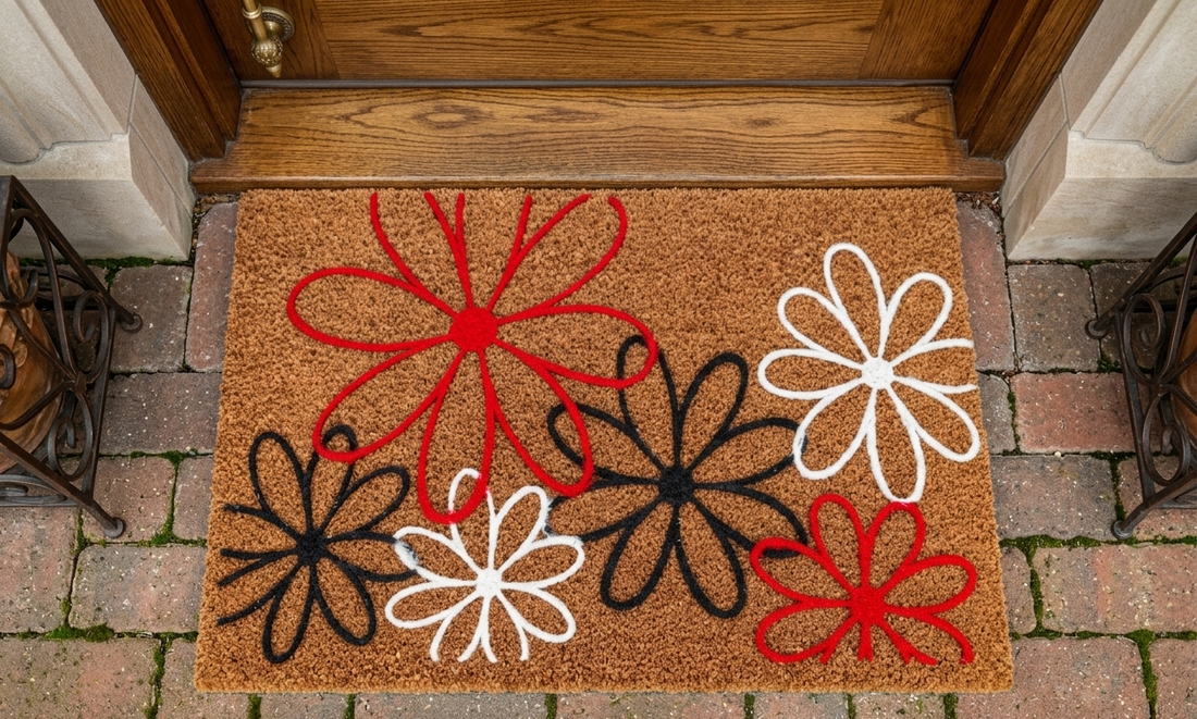 
                      
                        OnlyMat Mod-Flower Flocked Coir Doormat with Anti-Slip Backing
                      
                    