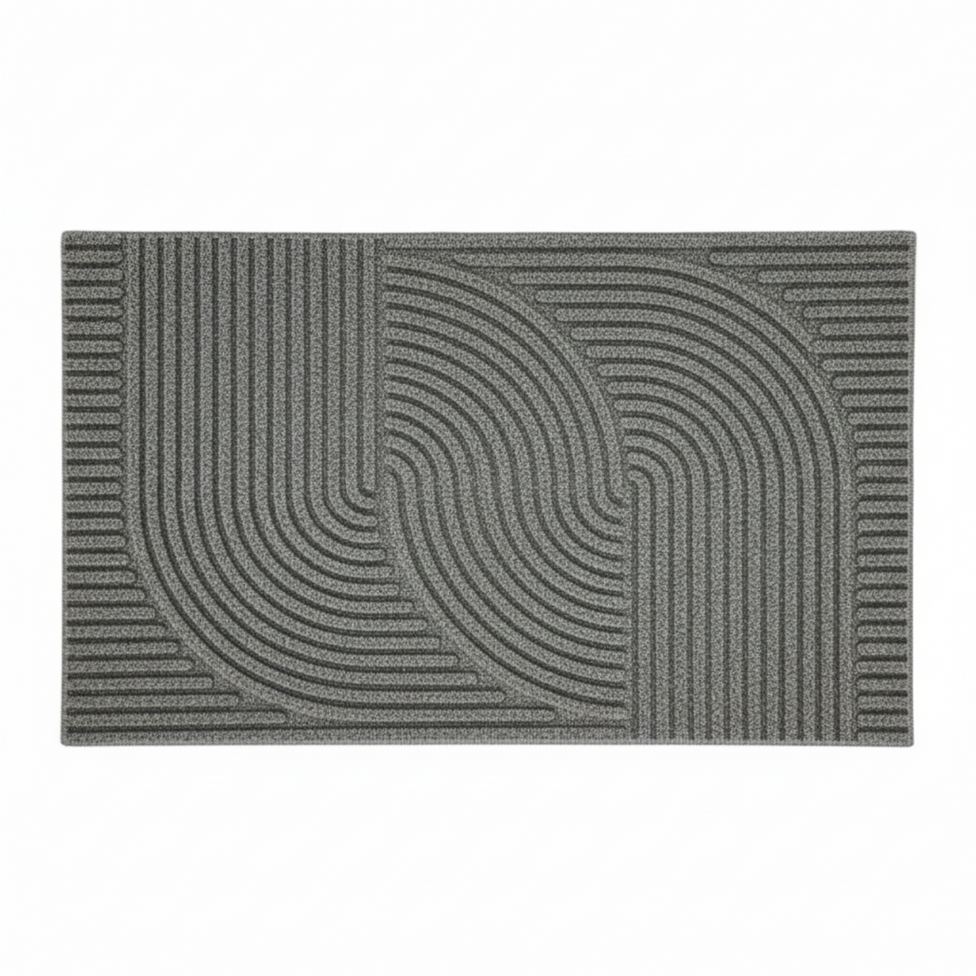 
                      
                        Gray doormat with wavy pattern on a white background
                      
                    