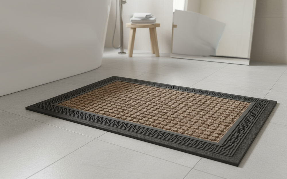 OnlyMat Brown Waterproof Mat with Anti-Slip Backing