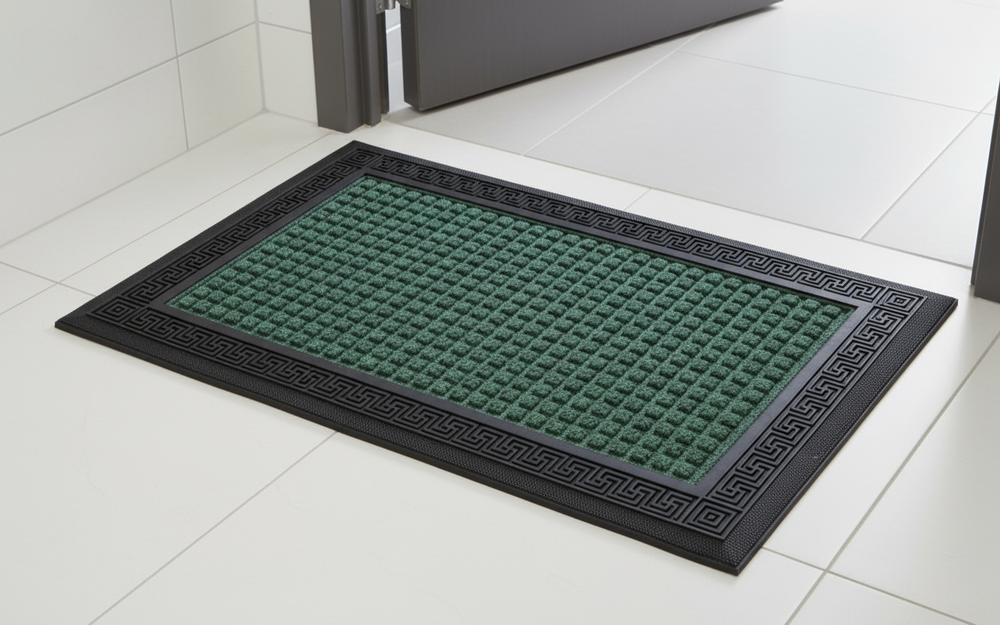 OnlyMat Green Waterproof Polypropylene Mat with Anti-slip Backing