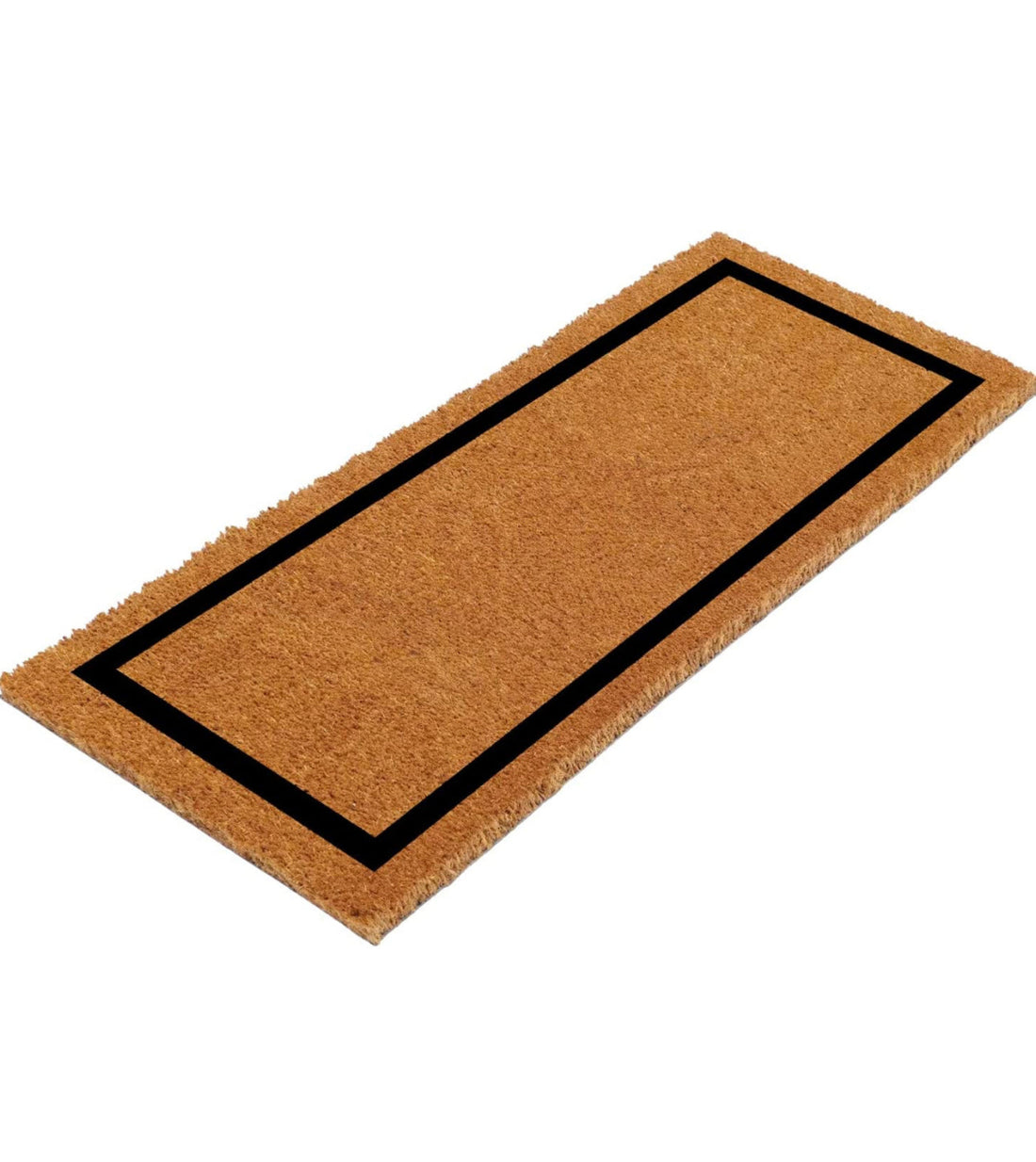 
                      
                        Brown doormat with a black border on a white background
                      
                    