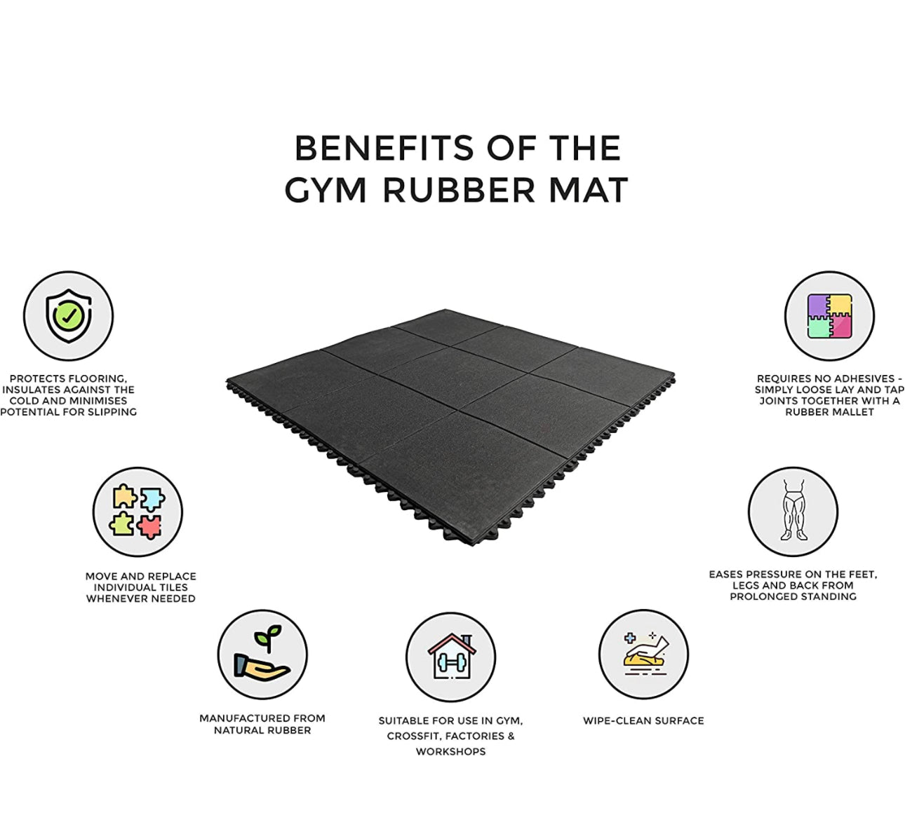 Gym Rubber Mat Benefits