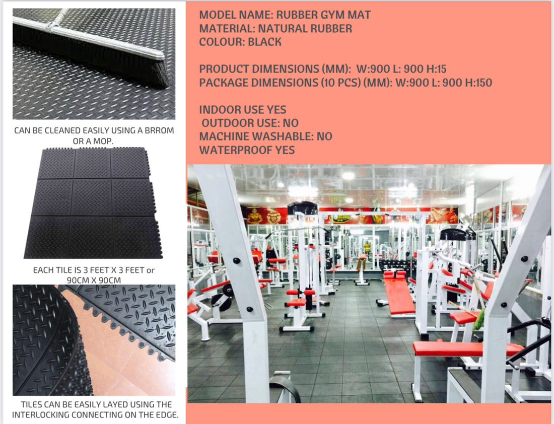 
                      
                        Gym Comfort Anti-Fatigue Exercise Mat - Skid-Resistant Rubber Floor for Gyms & Garages
                      
                    