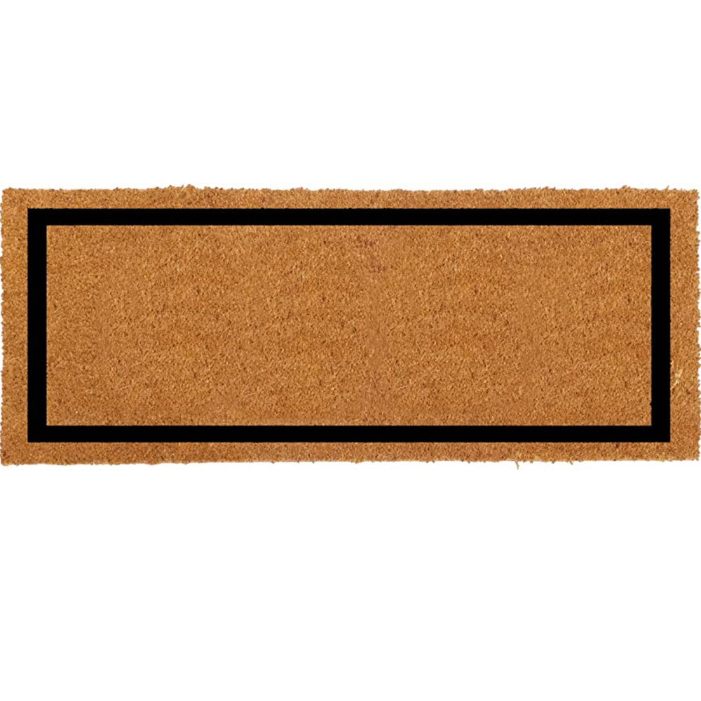 
                      
                        OnlyMat Elegant Long Rectangle Natural Coir Floor Mat With Printed Black Border
                      
                    