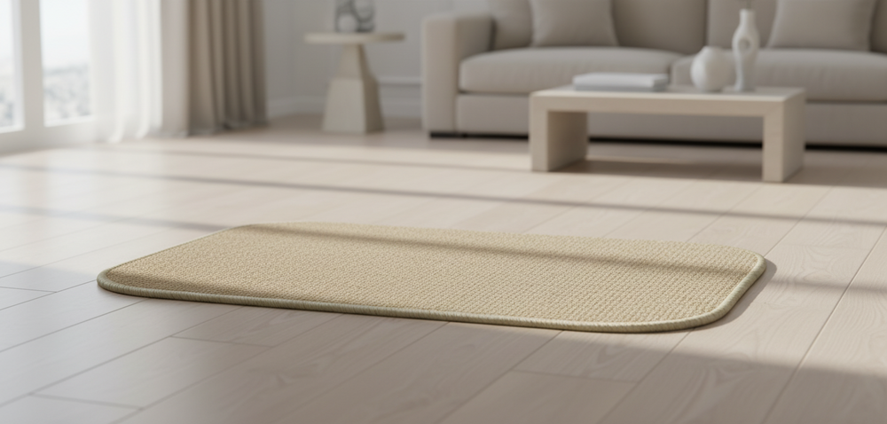 ओनलीमैट माइक्रो बौकल प्लेन जूट फ्लोर मैट