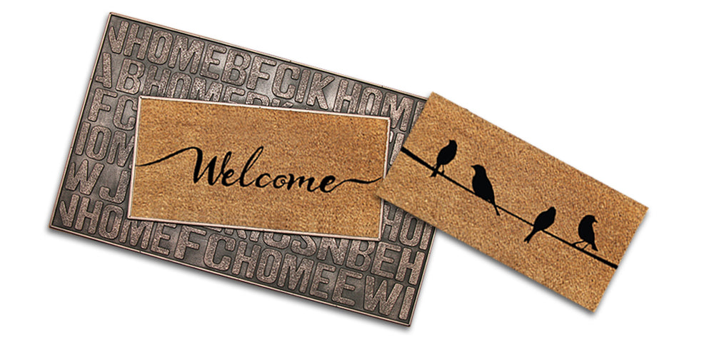 Metallic Traymat with Removable Coir Inserts - OnlyMat
