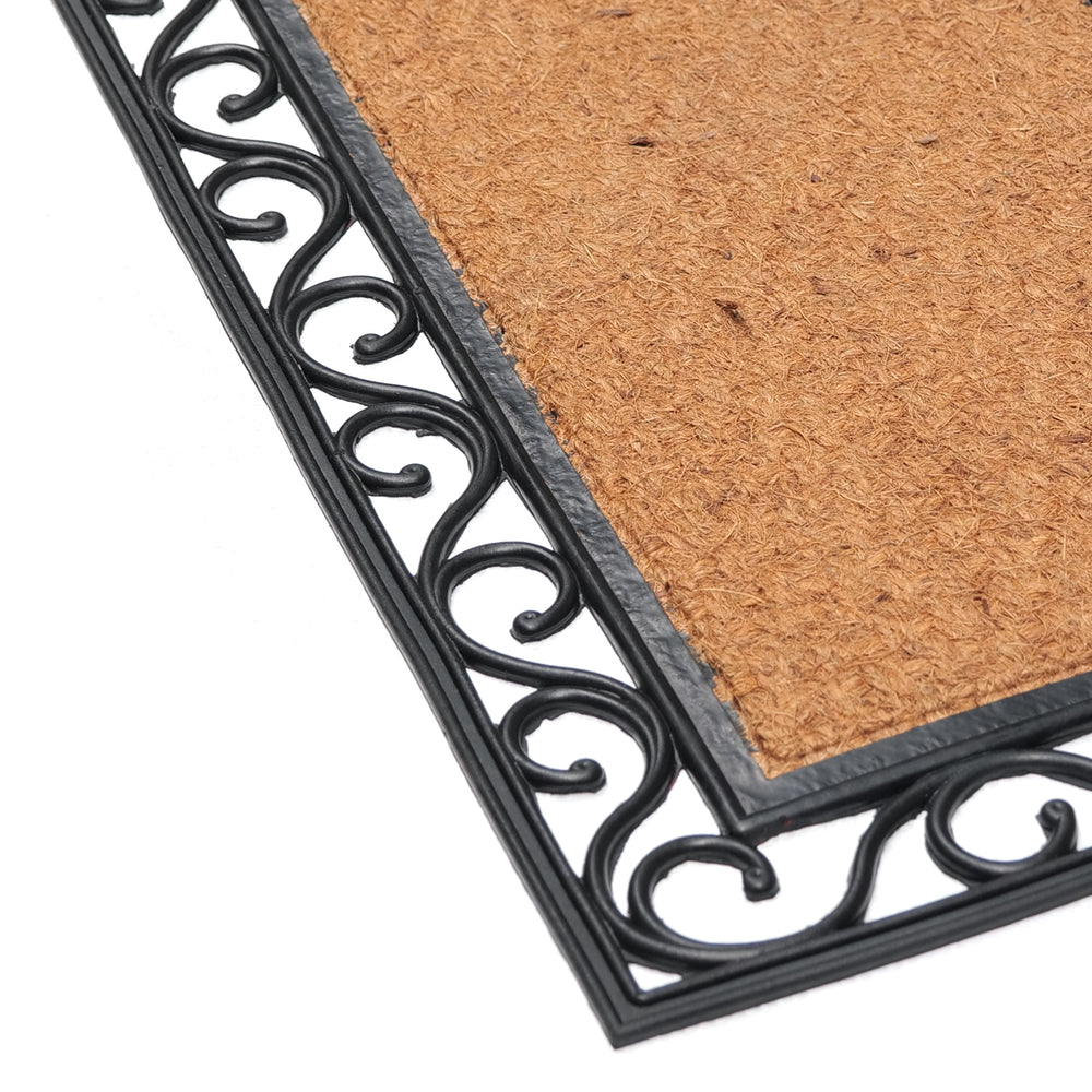 
                      
                        Plain Rectangle Natural Coir Doormat with Black Rubber Border - OnlyMat
                      
                    