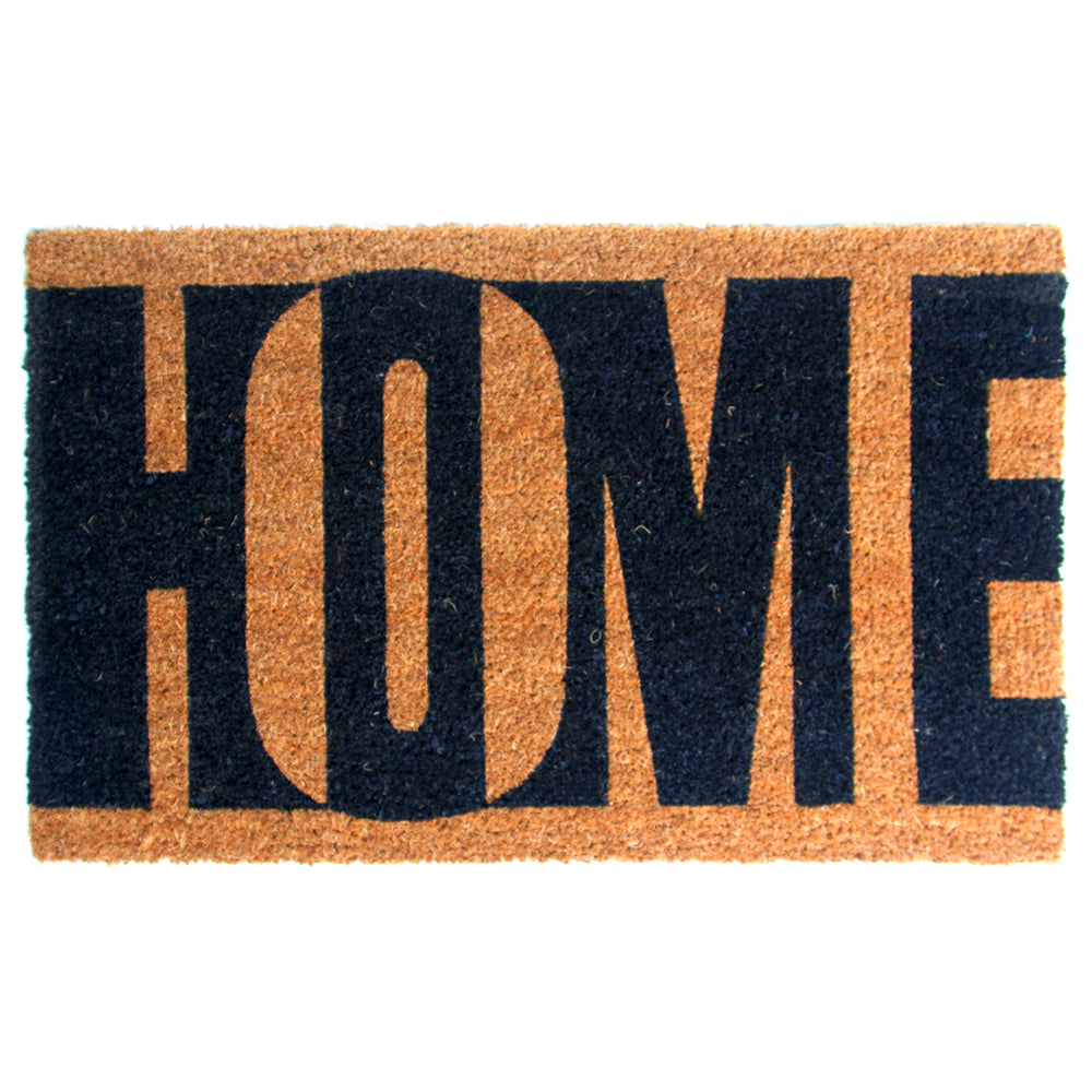 "Home" Printed Natrual Coir Door Mat - OnlyMat