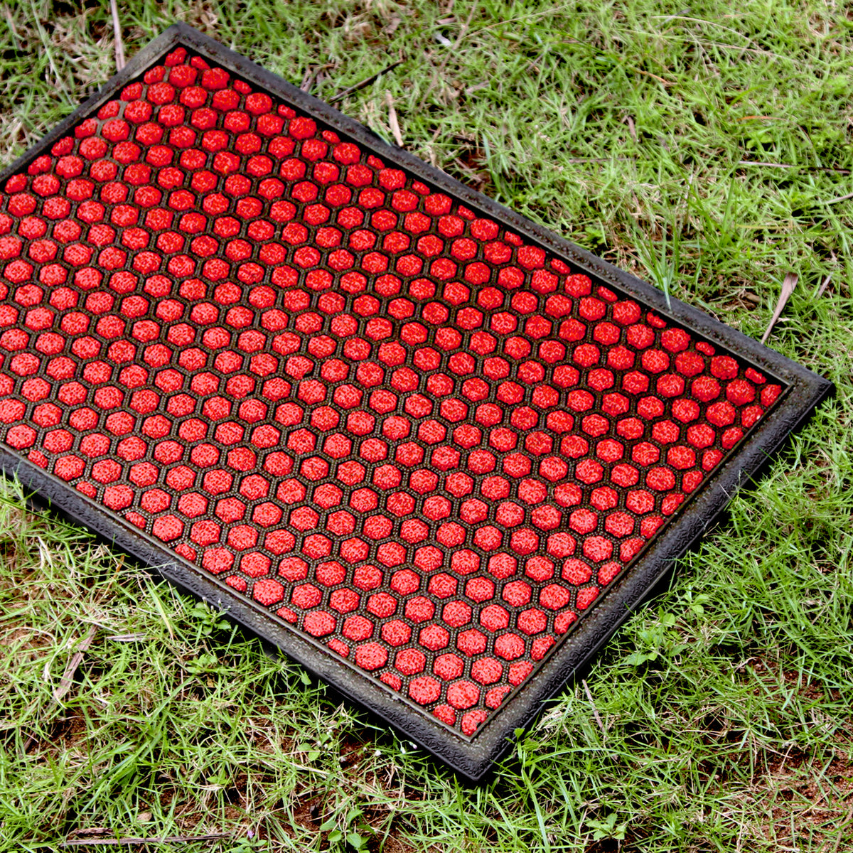Red Polka Dot All Purpose Mat for Home Bathroom Kitchen Entrance - OnlyMat