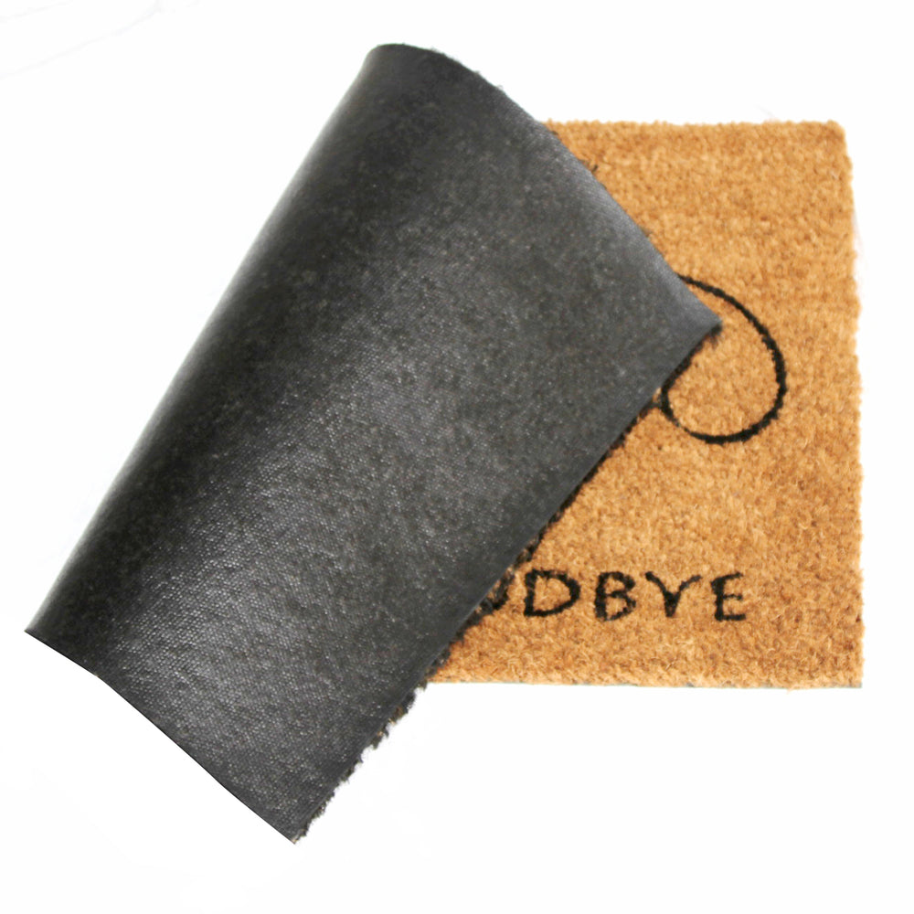 
                      
                        Brown and Black Colour "Welcome Goodbye" and Cat Printed Natural Coir Door Mat - OnlyMat
                      
                    