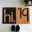 Elegant Funny Black & Brown "Hi Bi" Printed Natural Coir Door Mat - OnlyMat
